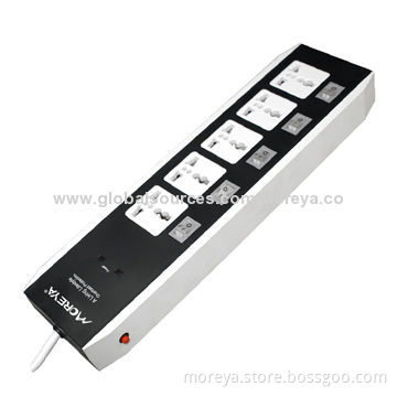 Universal Standard Power Strip with 5-port Socket Outlet and US Plug, Overload Protection